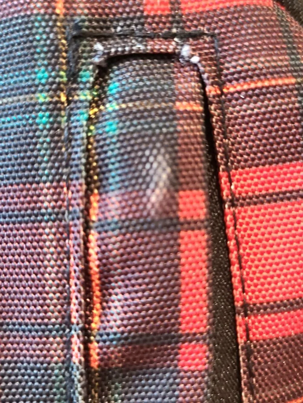 Sprayground Punk Shark Goth Alt Backpack Black Red Plaid